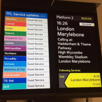 Digital CIS Screens - Rainbow Board and Next Train Information Digital CIS Screens - Rainbow Board and Next Train Information